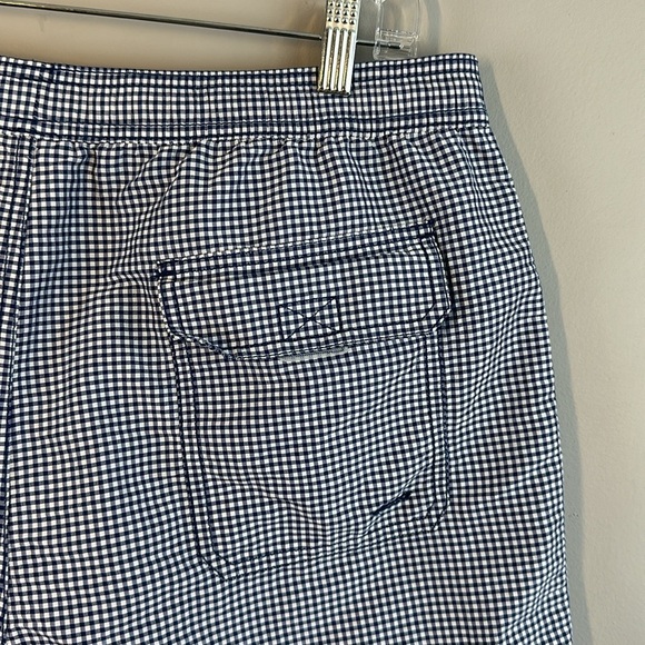 Vineyard Vines Whale Logo Blue and White Gingham Swim Trunks Size L - Picture 11 of 16